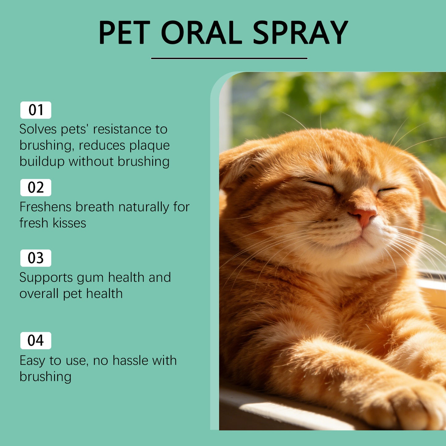 Pet Oral Care Spray for Dogs & Cats