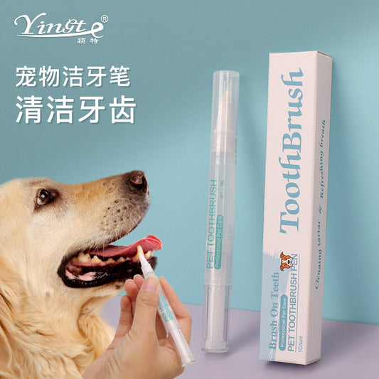 Pet Tooth Cleaning Pen – Integrated Dog & Cat Toothbrush Oral Care Tool