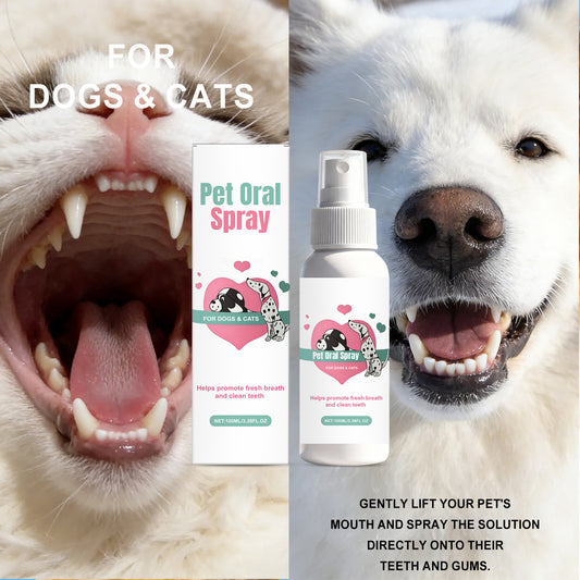 Pet Oral Care Spray for Dogs & Cats