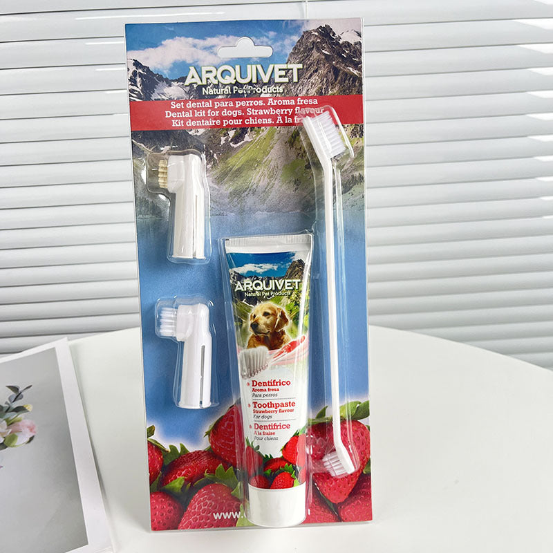 Pet Toothpaste & Toothbrush Set for Dogs & Cats – Oral Cleaning Kit
