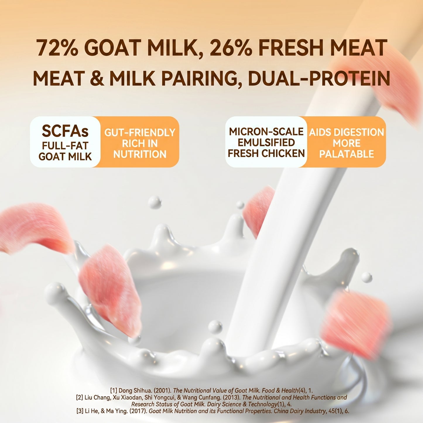 Freeze-Dried Goat Milk Chew Sticks for Cats & Dogs