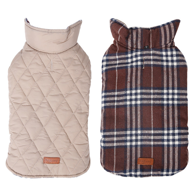 Waterproof Plaid Dog Jacket
