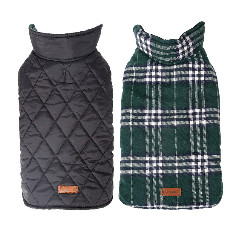 Waterproof Plaid Dog Jacket