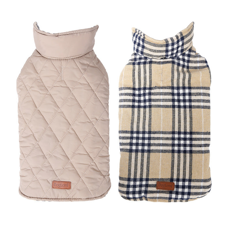 Waterproof Plaid Dog Jacket