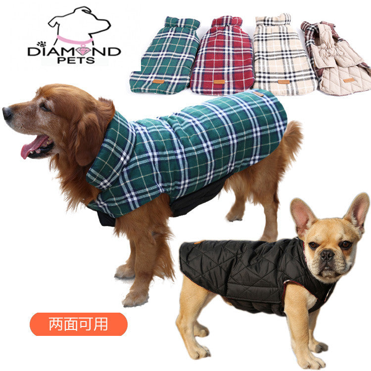 Waterproof Plaid Dog Jacket
