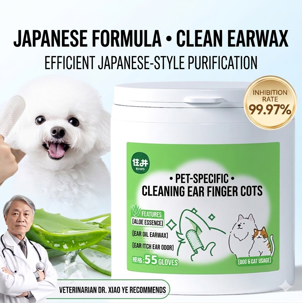 Pet Ear Cleaning Finger Wipes