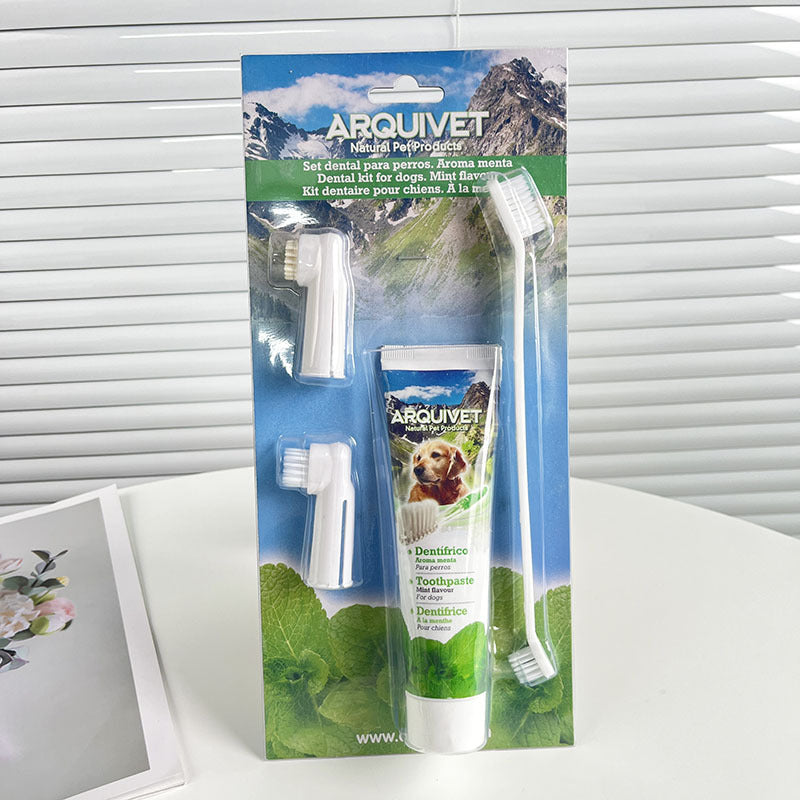 Pet Toothpaste & Toothbrush Set for Dogs & Cats – Oral Cleaning Kit