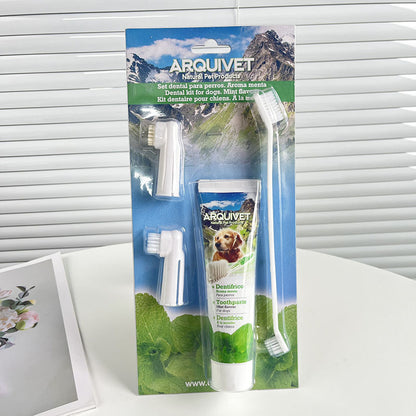 Pet Toothpaste & Toothbrush Set for Dogs & Cats – Oral Cleaning Kit