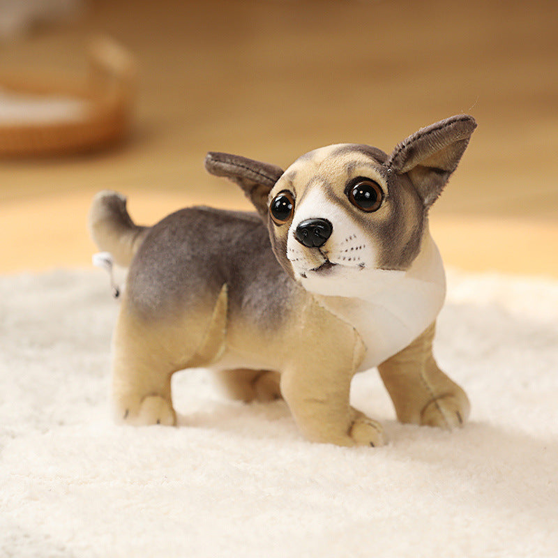 Simulation Puppy Plush Toy – Pug, Husky & Akita Dog Doll