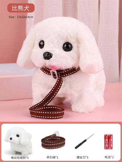 Interactive Walking & Barking Plush Puppy Toy