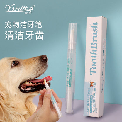 Pet Tooth Cleaning Pen – Integrated Dog & Cat Toothbrush Oral Care Tool