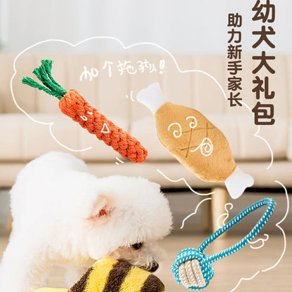 Squeaky Plush Dog Chew Toy