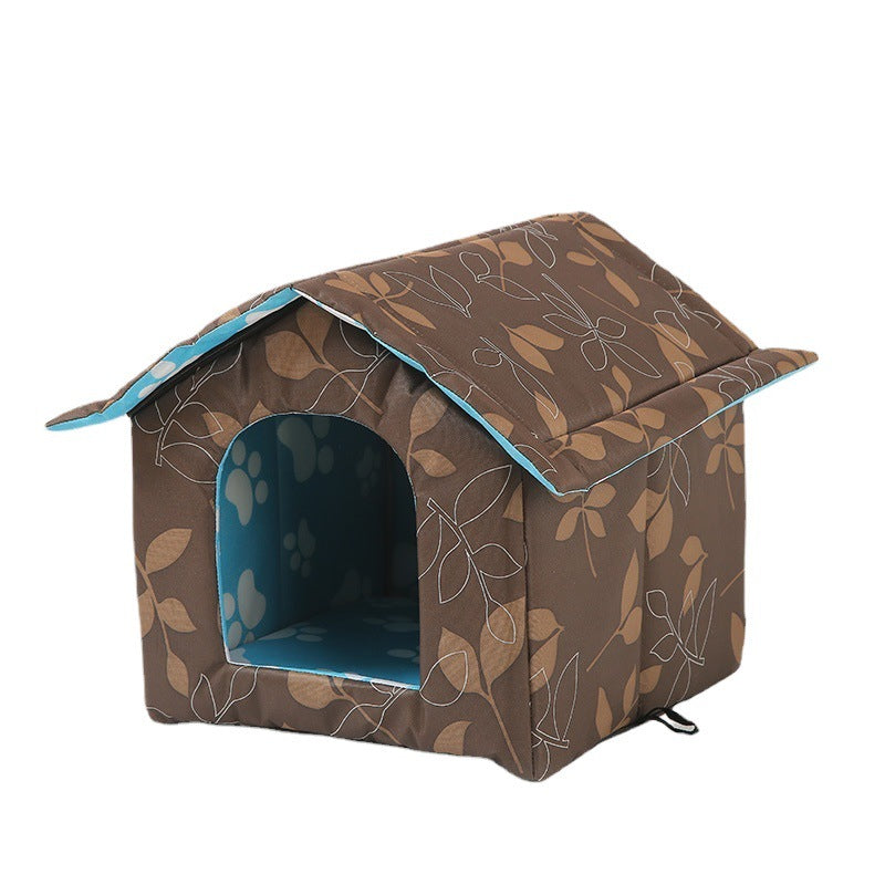 Outdoor Pet House with Washable Cushion