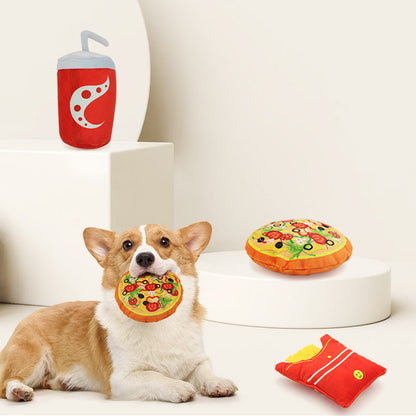 Fast Food Plush Squeaky Dog Toy