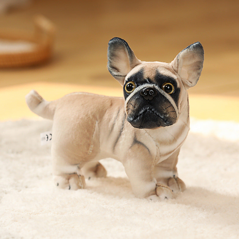 Simulation Puppy Plush Toy – Pug, Husky & Akita Dog Doll