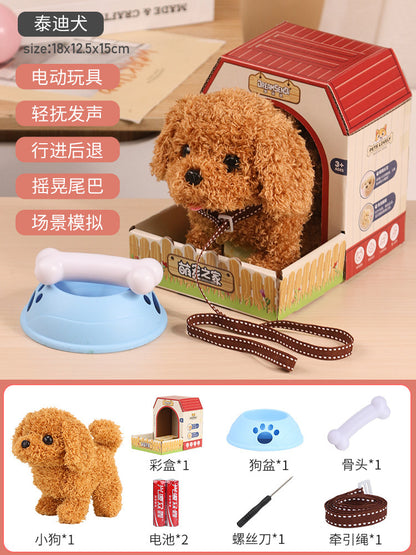 Interactive Walking & Barking Plush Puppy Toy