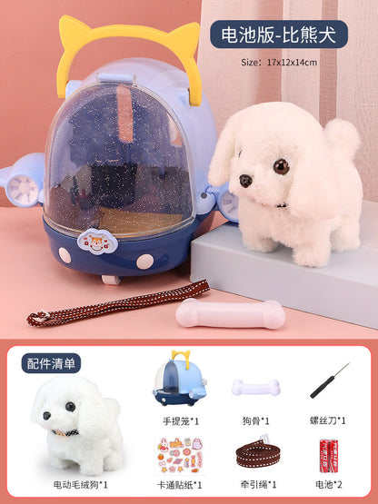 Interactive Walking & Barking Plush Puppy Toy