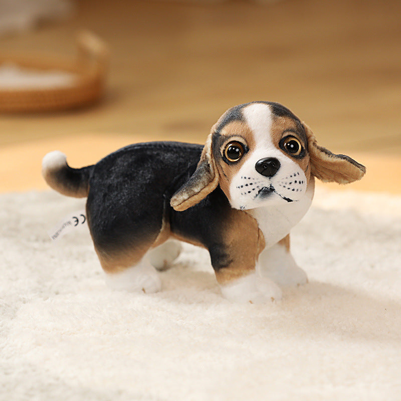 Simulation Puppy Plush Toy – Pug, Husky & Akita Dog Doll
