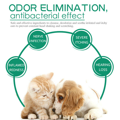YEGBONG Pet Ear Drops for Cats & Dogs