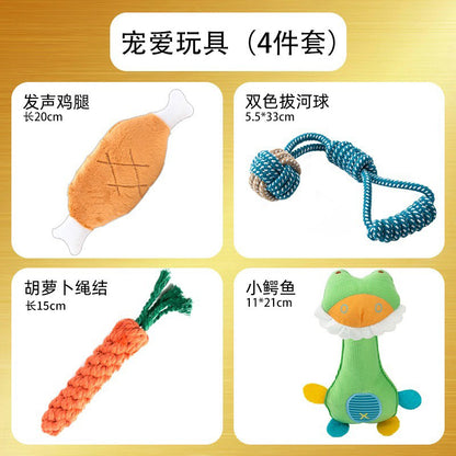 Squeaky Plush Dog Chew Toy