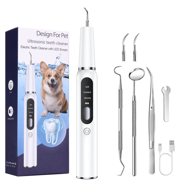 Dog Dental Calculus Remover Tool – Pet Teeth Cleaning Ultrasonic Water Toothpick