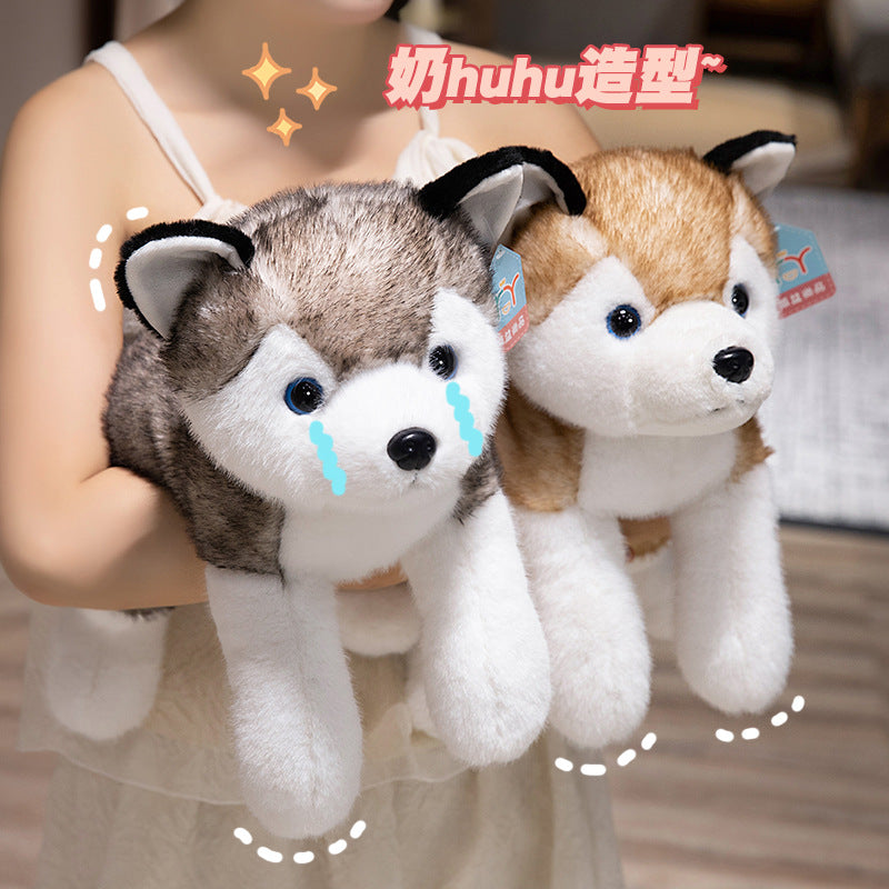 Cute Husky Plush Toy – Soft Erha Dog Doll