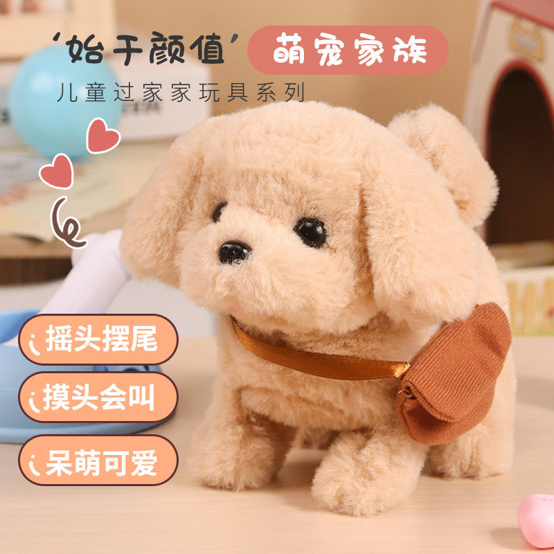 Interactive Walking & Barking Plush Puppy Toy