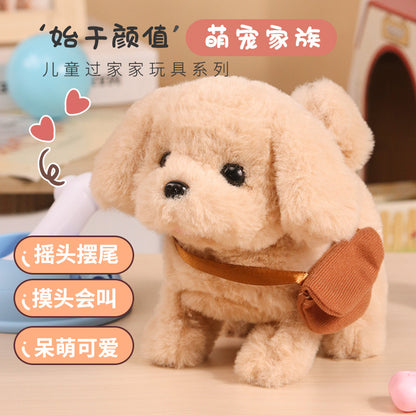 Interactive Walking & Barking Plush Puppy Toy