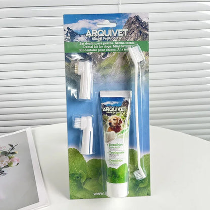 Pet Toothpaste & Toothbrush Set for Dogs & Cats – Oral Cleaning Kit