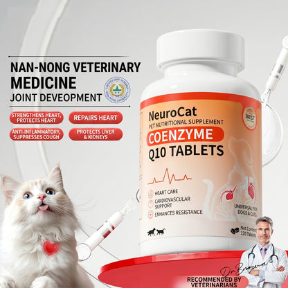 Neurocat CoQ10 Heart Health Supplement for Cats & Dogs