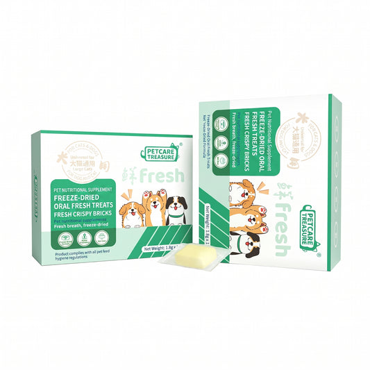 Freeze-Dried Fresh Breath Nutrition Cubes for Dogs & Cats