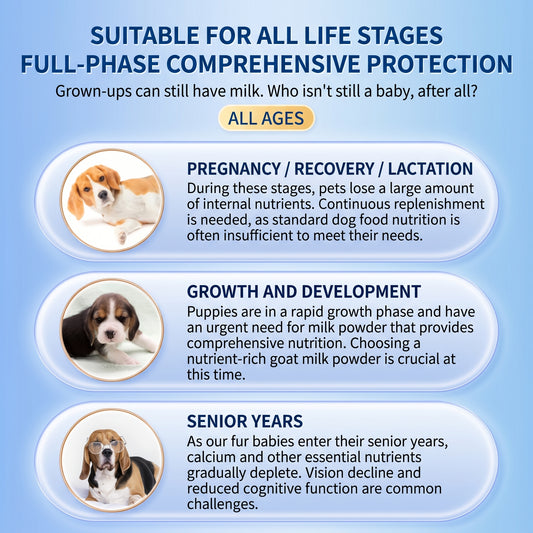 Goat milk powder General calcium supplement for dogs and cats pet goat milk powder pet nutrition supplement Pet Formula goat milk powder