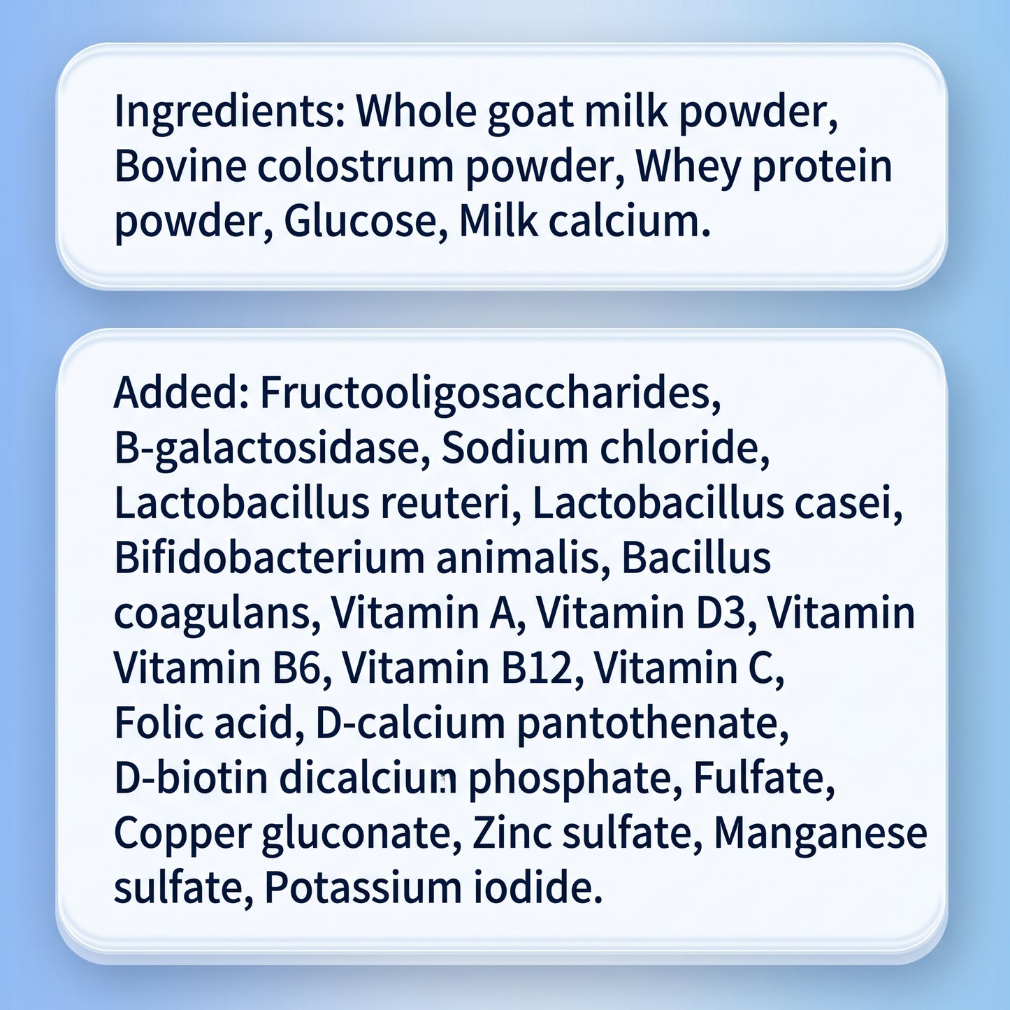 Goat milk powder General calcium supplement for dogs and cats pet goat milk powder pet nutrition supplement Pet Formula goat milk powder